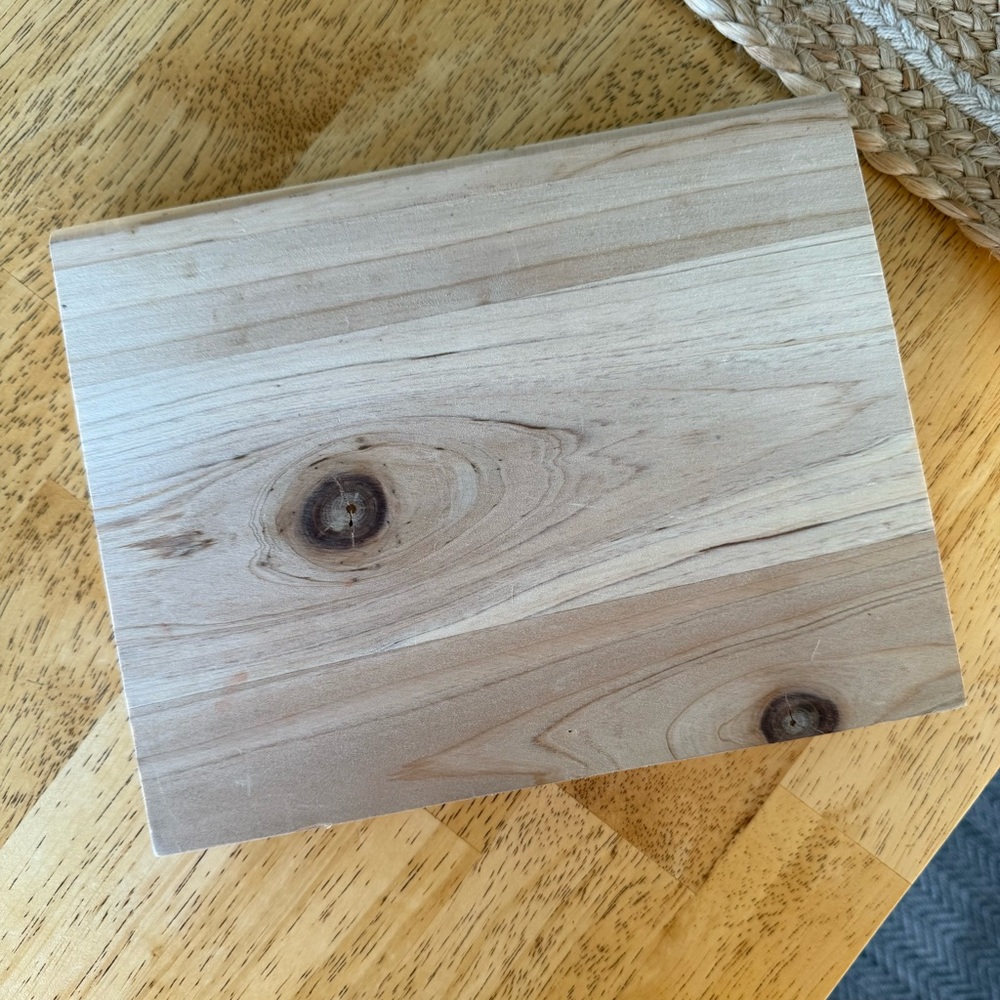 Natural Wood Storage Box